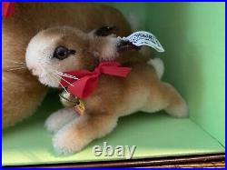 Steiff Collector's Edition 1984 Hoppy Bunny Rabbits Mohair + Original Box! Rare
