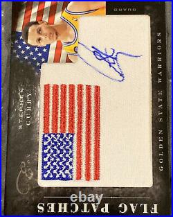 Stephen Curry 2010-11 Elite Black Box Flag Patch Auto /99 2nd Year RARe