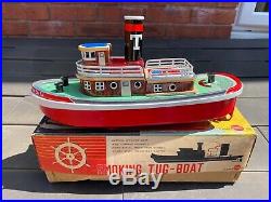 Sunrise Toys Smoking Tugboat In Its Original Box Excellent Working Model Rare