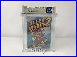 Super Mario Bros. 2 USA REV-A Nintendo Nes Complete in Box CIB WATA 6.0 RARE