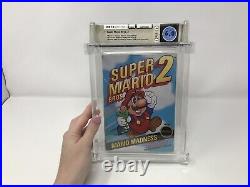 Super Mario Bros. 2 USA REV-A Nintendo Nes Complete in Box CIB WATA 6.0 RARE