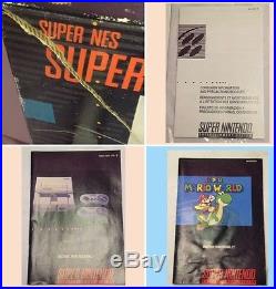 Super Nintendo SNES Console Original SUPER MARIO WORLD Box Works COMPLETE + Rare