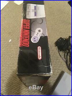 Super Nintendo SNES Console With Original Box Tested Working RARE No Styrofoam