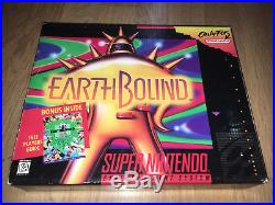 Super Nintendo SNES EARTHBOUND Complete Original Big Box RARE