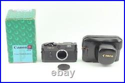 Super Rare! Original Black Body N MINT in Box Canon P Rangefinder Camera JAPAN