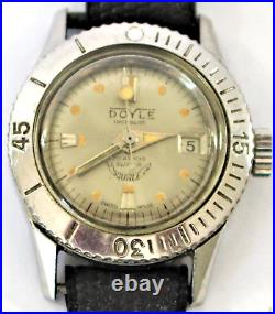 Super Squale 20 Atmos Rare Diving Watch Working 26mm Doyle Original Box 1960s