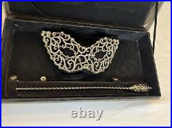 Swarovski Crystal Mask & Wand Rare Limited Edition In Original Box As Is