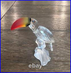 Swarovski Toucan RARE Figurine w Colored Beak