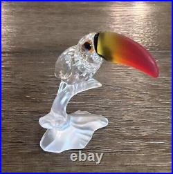Swarovski Toucan RARE Figurine w Colored Beak