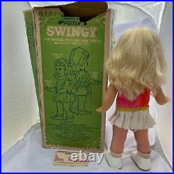 Swingy Vintage Mattel 1964 Doll Original Box Tested Rare Dance Walk Battery