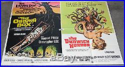 THE OBLONG BOX/DUNWICH HORROR original rare quad movie poster VINCENT PRICE