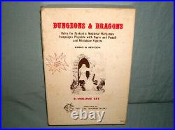 THE ORIGINAL 1974 TSR DUNGEONS & DRAGONS WHITE BOX SET (VERY RARE and EXC!)