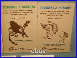 THE ORIGINAL TSR DUNGEONS AND DRAGONS WHITE BOX SET (ULTRA RARE and UNUSED!)