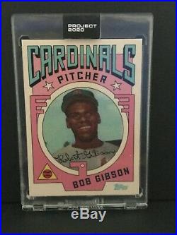 TOPPS PROJECT 2020 BOB GIBSON CARD #7 GROTESK PR 1,205 WithBOX RARE