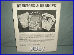 TSR 1st Ed Box Set DUNGEONS & DRAGONS BASIC SET (RARE with ORIGINAL DICE!)