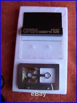 Teac Open Cassette Tape Oc-5n Rh-1 + Nt-50 Normal C-50 X5 In Original Box Rare