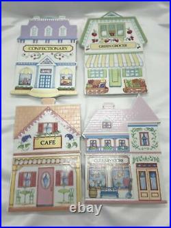 The Lenox Village House Trivets Set of 4 with original BOX RARE 1992 No Chips