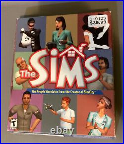 The Sims PC Big Box Game First Edition / First Cover Very RARE