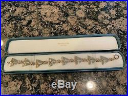 Tiffany & Co Retro Art Deco 14K Gold Bracelet RARE with Original Box Numbered