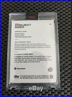 Topps Project 2020 Dwight Doc Gooden #12 withbox Tyson Beck PR 1065 RARE VHTF