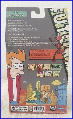 Toynami Futurama Fry Figure w Robot Devil Part Series 2 NEW Collectible Rare Loo