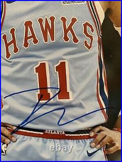 Trae Young Autographed 11x14 Beckett Authentic Atlanta Hawks RARE Box G