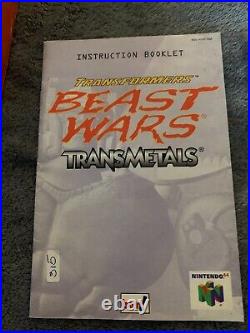 Transformers Beast Wars Nintendo 64 N64 CIB complete in box with manual rare