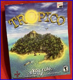 Tropico Original Rare Big Box PC RTS Strategy Game Complete New Sealed