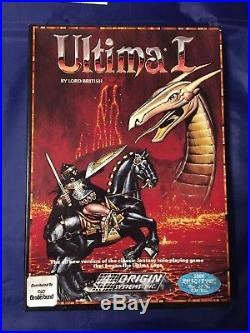 Ultima 1 PC ver 1986 Original Box CIB Vintage Ultima I Origin/Broderbund RARE