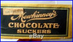 Ultra Rare Ca. 1910 Mewhinney's CHOCOLATE SUCKERS Black Americana Candy Box