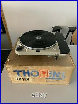 Ultra Rare Thorens Td 124 Mk I Serial# 2552 In Original Box