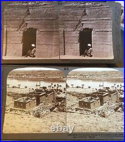 Underwood and Underwood rare Sterograph set in original box Ancient Modern Egypt