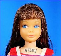 VERY RARE Two Tone Brunette Skipper Doll #950 WithBox & Accessories Vintage 1960s