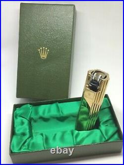 VERY RARE VINTAGE ROLEX LIGHTER COVER SOLID GOLD WITH Original box NEW