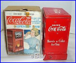 VINTAGE 1950'S LINEMAR COCA-COLA DISPENSER BANK WithRARE ORIGINAL BOX