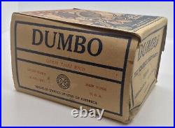 VINTAGE MARX DUMBO Original Tin Toy And Box Disney Rare Wind-up