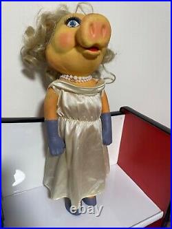 VINTAGE MISS PIGGY MUPPET BENDY TOY, UK, LATE 70'S, Rare Miss piggy Doll