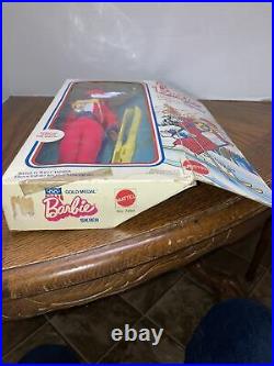 VINTAGE Olympic Barbie 1974 GOLD MEDAL SKIER #7264 RARE Original Box Mattel