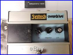 VINTAGE SYSTECH OVERDRIVE EFFECTS PEDAL withORIGINAL BOX AND DOCS RARE OD