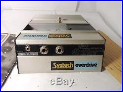 VINTAGE SYSTECH OVERDRIVE EFFECTS PEDAL withORIGINAL BOX AND DOCS RARE OD