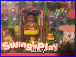 VTG 01 Mattel Barbie Baby Sister KRISSY Swing N Play New In Box! RARE