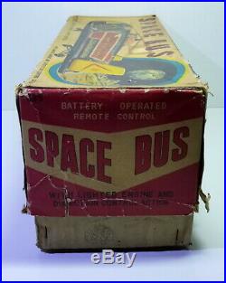 Very RARE Bandai (Japan) # 1960's Tin B/O SPACE BUS in Original Box