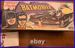 Very Rare 1966 Corgi 1st Issue Matte Black Batmobile with Original Box & Paperwork