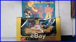 Very Rare 1968 Diecast Corgi Beatles Yellow Submarine. In Original Box