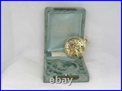 Very Rare Dudley Masonic Model 1 Pocket Watch, Original 14ky Gf Case & Box