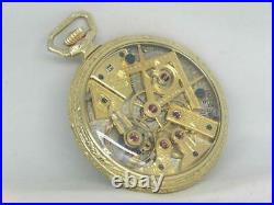 Very Rare Dudley Masonic Model 1 Pocket Watch, Original 14ky Gf Case & Box