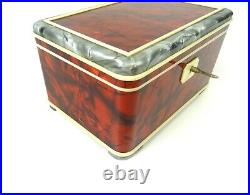 Very Rare Original German Bauhaus Bakelite Art Deco De Stijl Jewelry Box Case