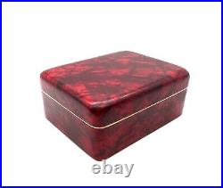 Very Rare Original German Bauhaus Red Bakelite Art Deco Jewelry Box 30s Case