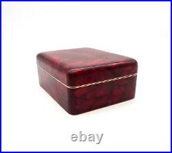 Very Rare Original German Bauhaus Red Bakelite Art Deco Jewelry Box 30s Case