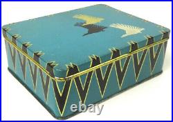 Very Rare Original German Bauhaus Suprematism Avantgarde Art Deco Tin Box 30s